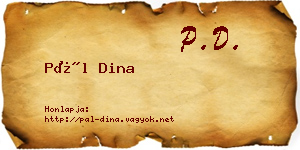 Pál Dina névjegykártya